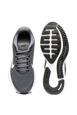 Nike, Обувки RUNALLDAY с лого, за бягане, Сив/Бял, 9.5