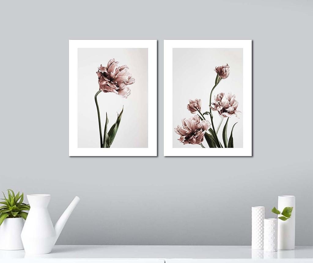 Комплект 2 картини Flowers 30x40 см