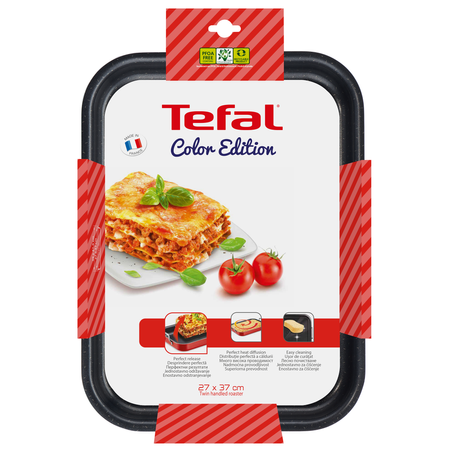 Тава Tefal Color Edition, Дръжки, 27 x 37 см