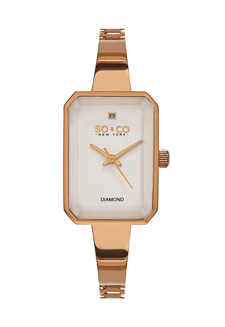 SO&CO New York Розово-златист часовник Bryant с диамант