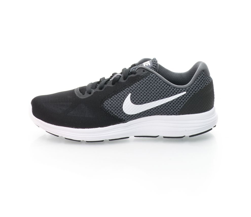 Nike, Спортни обувки Revolution 3, Черен/Сив, 9