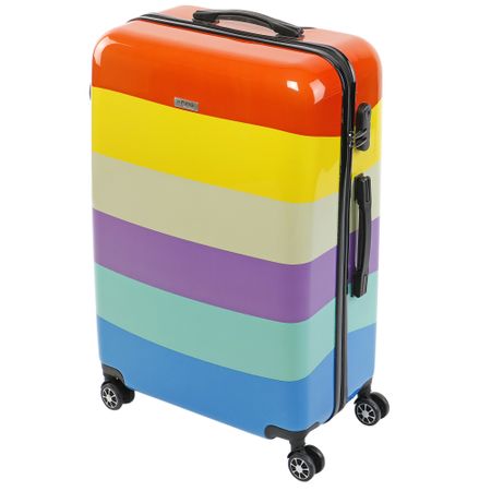 Куфар KRING Rainbow, ABS+PC, 55 см, Multicolor
