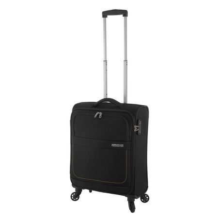 Куфар American Tourister Trainy, 55 см, Черен, 4 колела, TSA