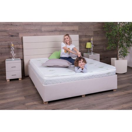 Двулицев матрак Ted Aloe Memory Sleep Care с 3D мрежа за циркулация на въздуха, 160x200 см