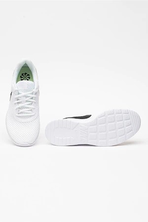 Nike, Мрежести спортни обувки Tanjun, Бял/Черен, 9