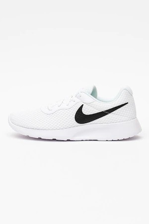 Nike, Мрежести спортни обувки Tanjun, Бял/Черен, 9