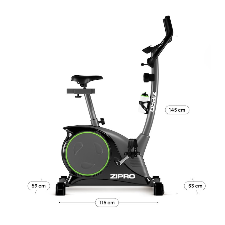 Велоергометър Zipro Nitro, Магнитен, Маховик 8 кг, Максимално поддържано тегло 150 кг